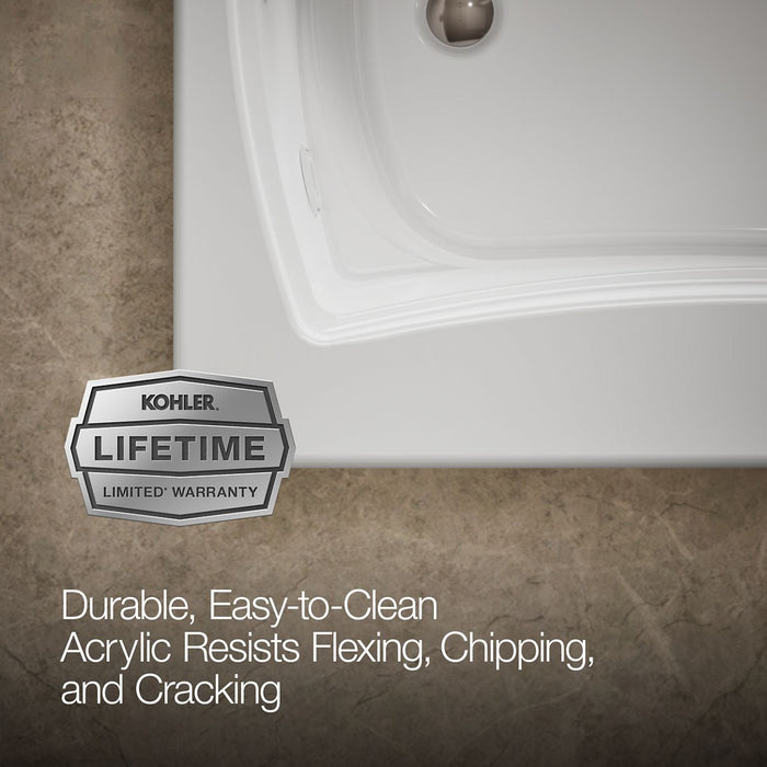 KOHLER K-1257 Mariposa 72" x 36" drop-in whirlpool bath