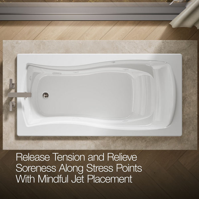 KOHLER K-1257 Mariposa 72" x 36" drop-in whirlpool bath