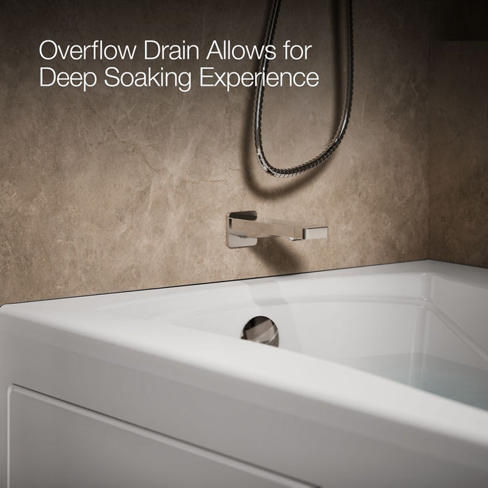 KOHLER K-1257-HL Mariposa 72" x 36" alcove whirlpool bath, left drain