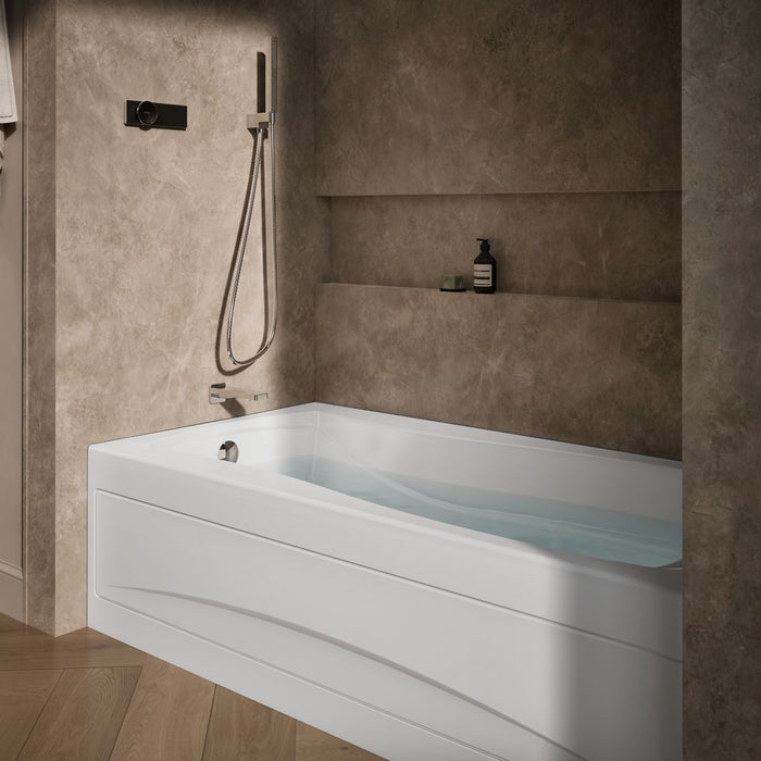 KOHLER K-1257-LA Mariposa 72" x 36" alcove whirlpool bath, left drain