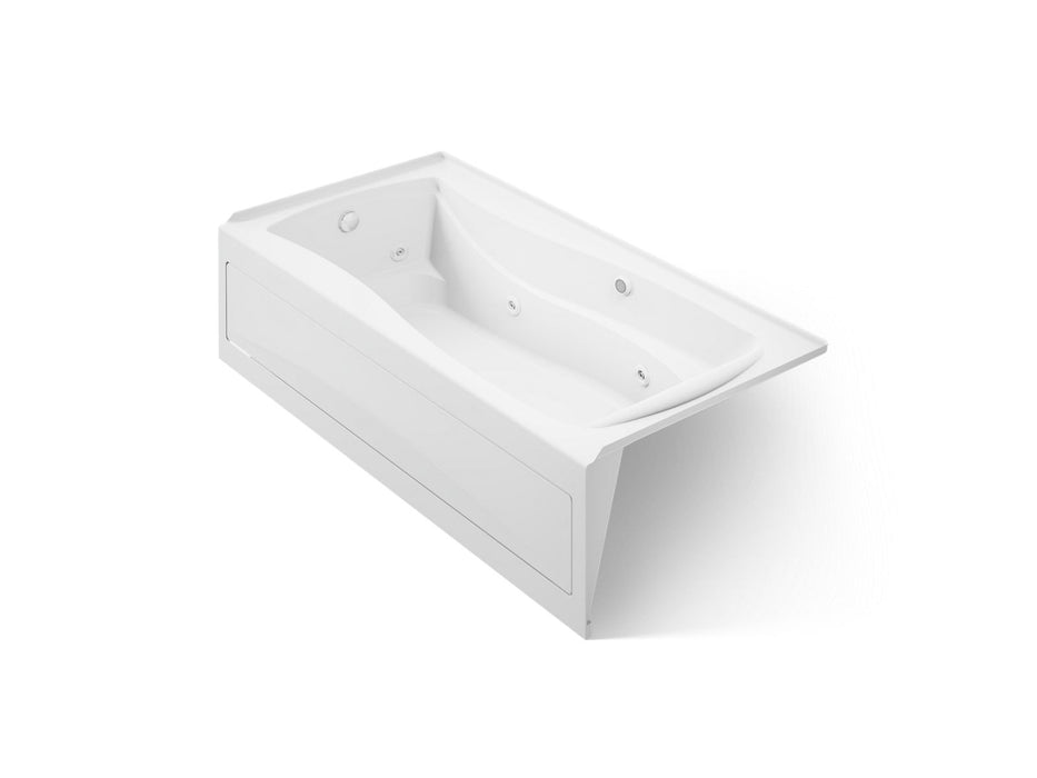 KOHLER K-1257-LAW Mariposa 72" x 36" alcove whirlpool bath with Bask heated surface, left drain