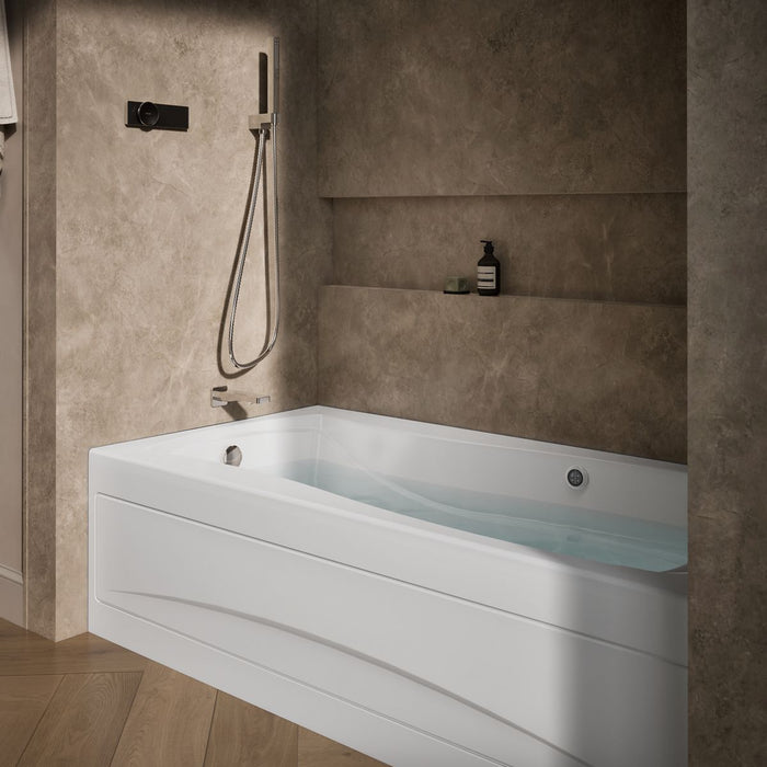 KOHLER K-1257-LAW Mariposa 72" x 36" alcove whirlpool bath with Bask heated surface, left drain