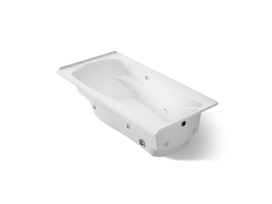 KOHLER K-1257-RW Mariposa 72" x 36" alcove whirlpool bath with Bask heated surface, right drain