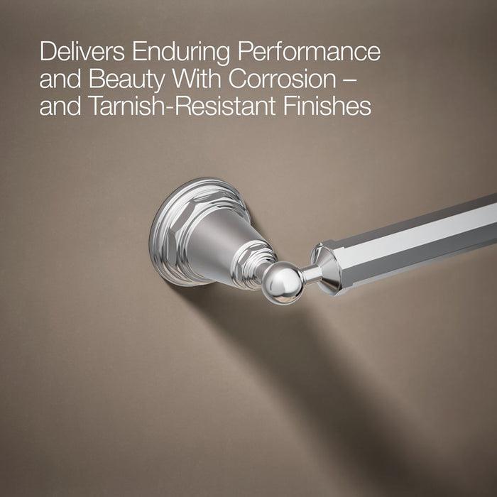 KOHLER K-13108 Pinstripe 18" towel bar, polished chrome - view 2