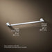 KOHLER K-13109 Pinstripe 24" towel bar, polished chrome - view 4