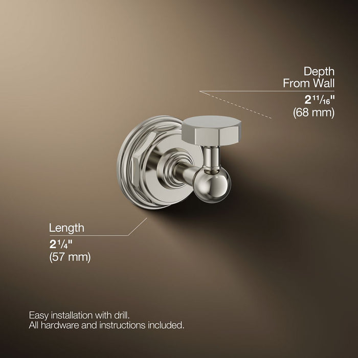 KOHLER K-13113 Pinstripe Robe hook