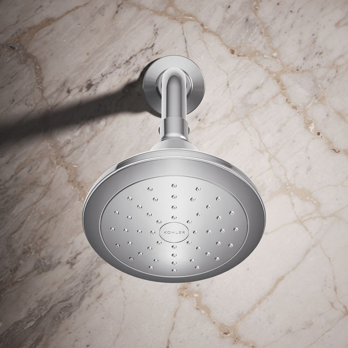 KOHLER K-13137-AK Pinstripe Single-function showerhead, 2.5 gpm