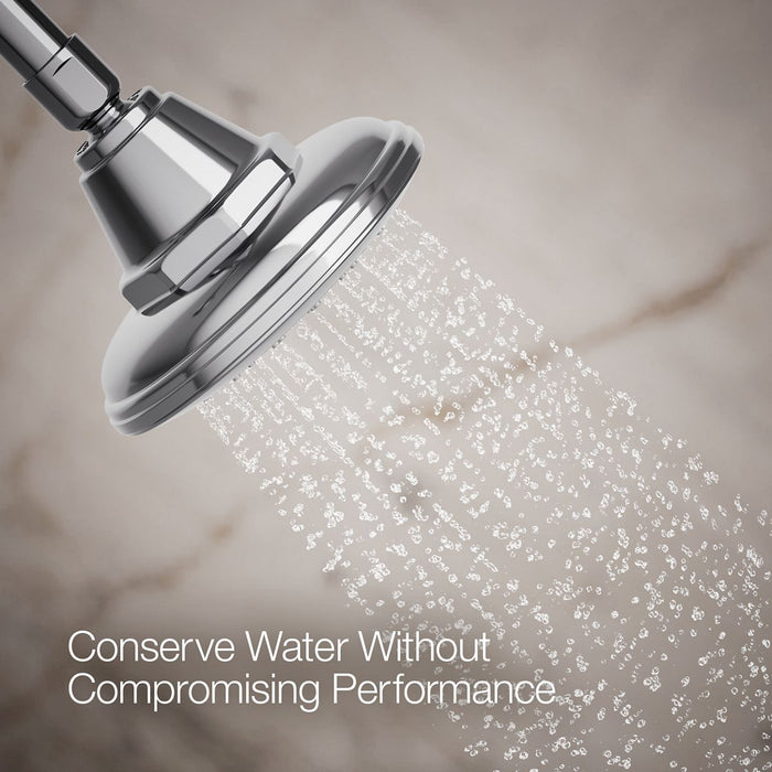 KOHLER K-13137-AK Pinstripe Single-function showerhead, 2.5 gpm