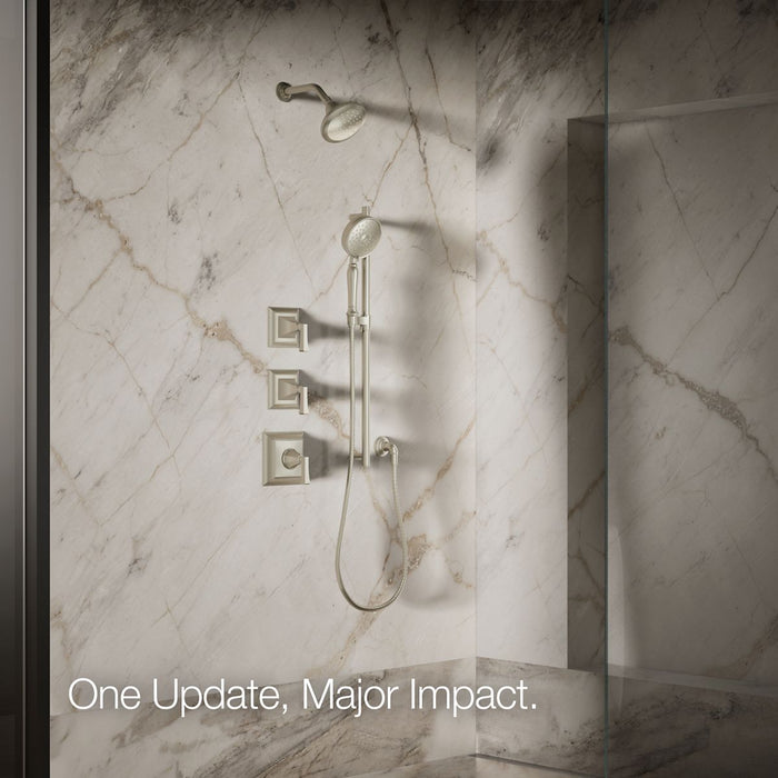 KOHLER K-13137-AK Pinstripe Single-function showerhead, 2.5 gpm