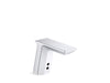 KOHLER K-13468-SATA Geometric Touchless single-hole lavatory faucet with Insight sensor technology and temperature mixer,...