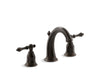 KOHLER K-13491-4 Kelston Widespread bathroom sink faucet, oil rubbed bronze