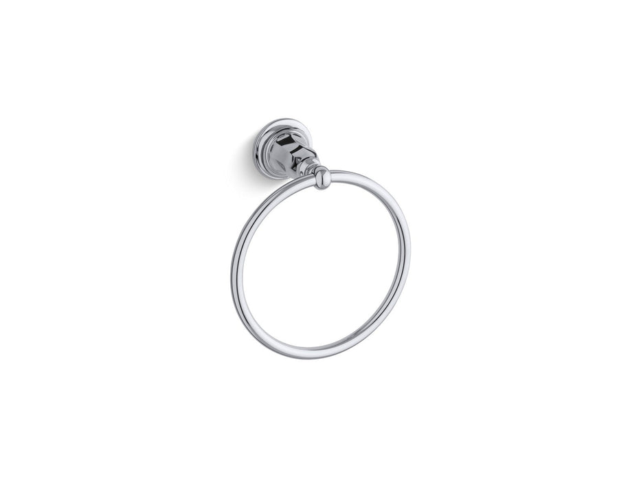 KOHLER K-13507 Kelston Towel ring, polished chrome