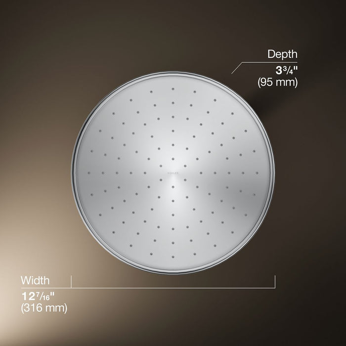 KOHLER K-13694 Traditional 12" single-function rainhead, 2.5 gpm