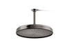 KOHLER K-13694 12" 2.5 gpm rainhead with Katalyst air-induction technology, vibrant titanium