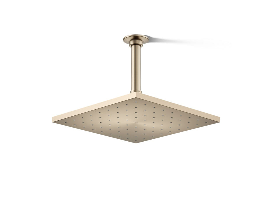 KOHLER K-13696 Contemporary Square 10" single-function rainhead, 2.5 gpm