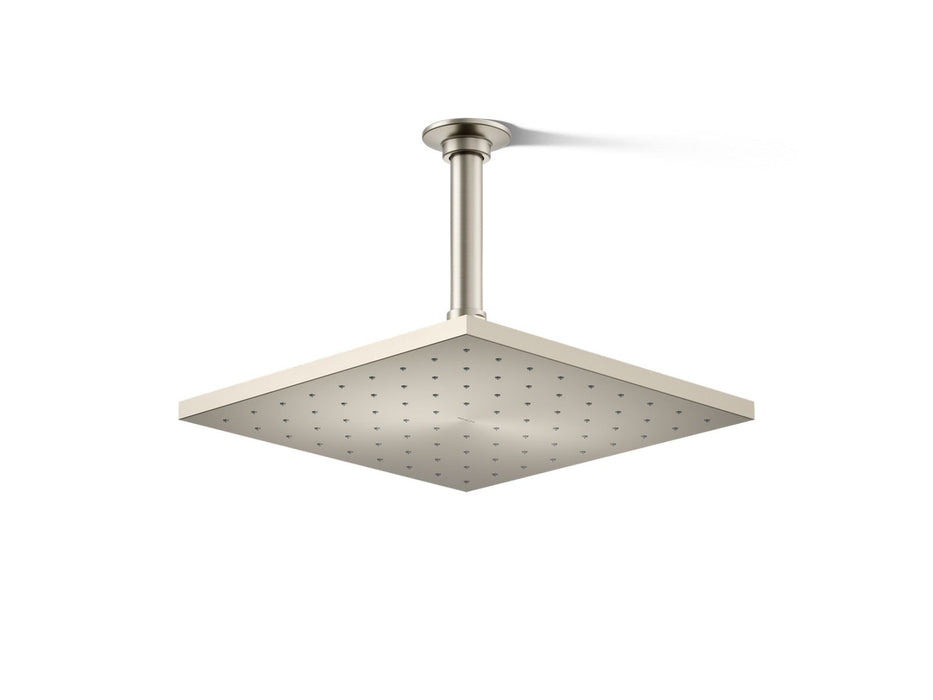KOHLER K-13696 Contemporary Square 10" single-function rainhead, 2.5 gpm