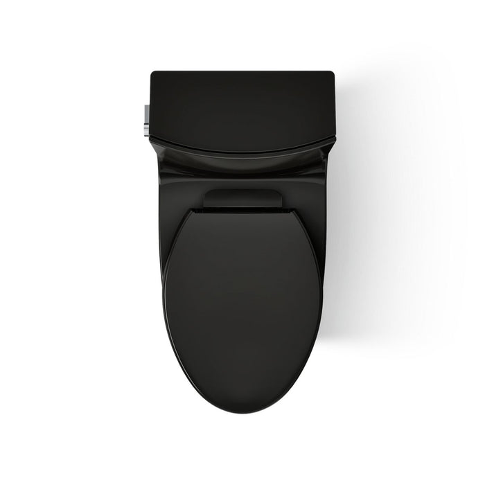 KOHLER K-1381 Veil One-piece elongated toilet with skirted trapway, dual-flush