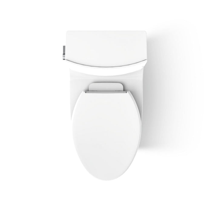 KOHLER K-1381 Veil One-piece elongated toilet with skirted trapway, dual-flush