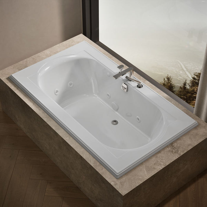 KOHLER K-1418-JHE Memoirs 72" x 42" drop-in whirlpool bath