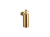 KOHLER K-14380 Purist Wall-mount soap/lotion dispenser, vibrant moderne brushed gold