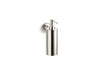 KOHLER K-14380 Purist Wall-mount soap/lotion dispenser, vibrant polished nickel