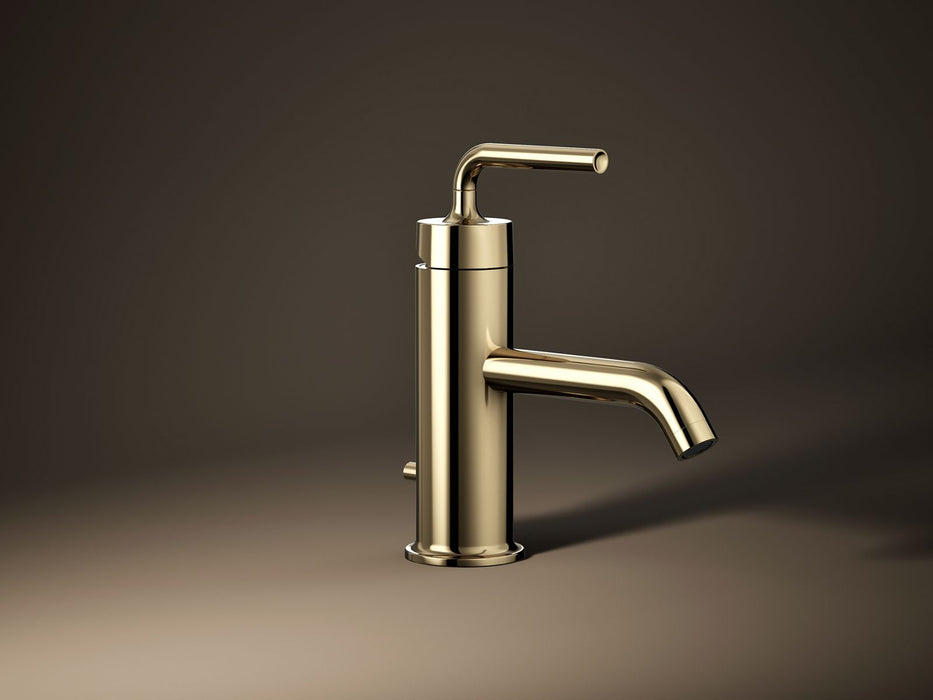 KOHLER K-14402-4A Purist Single-handle bathroom sink faucet with Straight Lever handle, 1.2 gpm