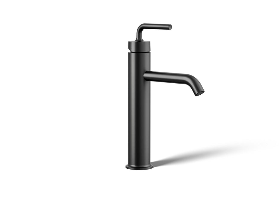 KOHLER K-14404-4A Purist Tall single-handle bathroom sink faucet with Lever handle, 1.2 gpm
