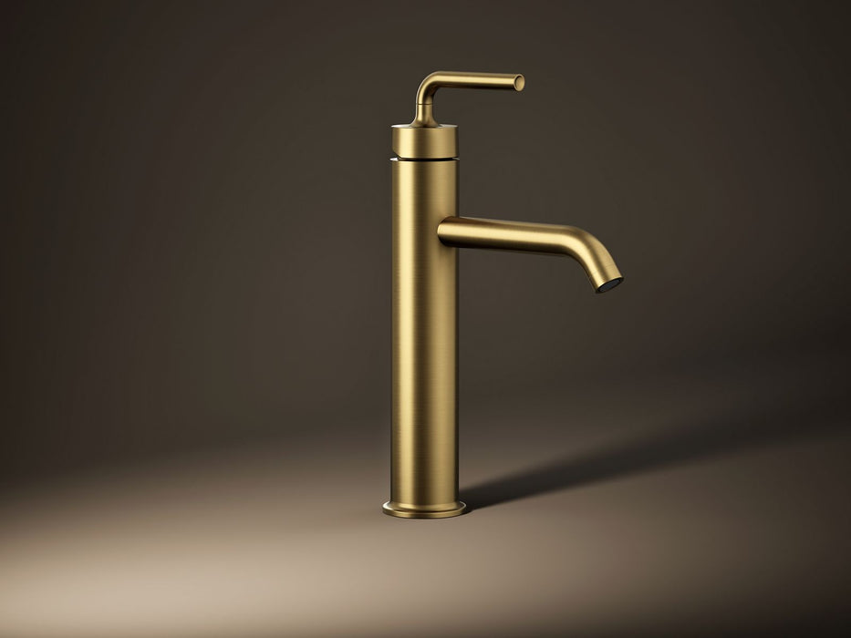 KOHLER K-14404-4A Purist Tall single-handle bathroom sink faucet with Lever handle, 1.2 gpm