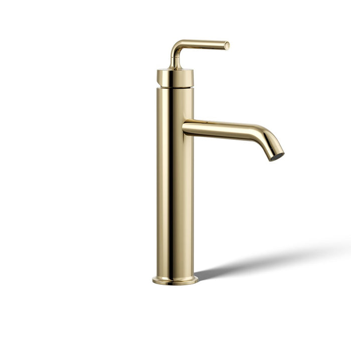 KOHLER K-14404-4A Purist Tall single-handle bathroom sink faucet with Lever handle, 1.2 gpm