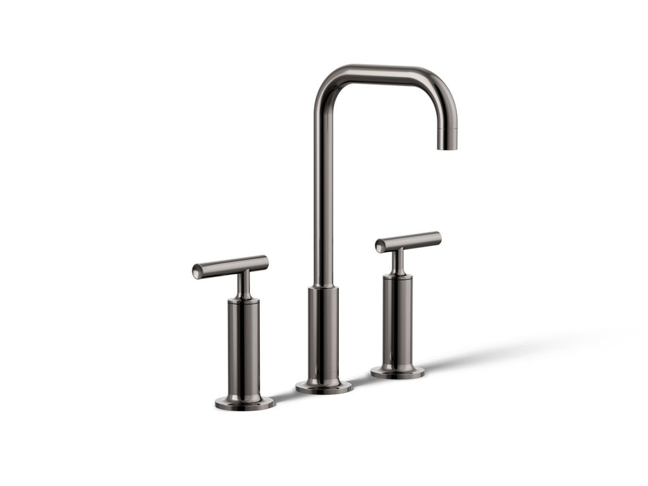 KOHLER K-14408-4 Purist Widespread bathroom sink faucet with Lever handles, 1.2 gpm