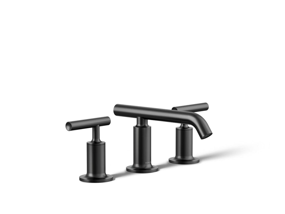 KOHLER K-14410-4 Purist Widespread bathroom sink faucet with Lever handles, 1.2 gpm