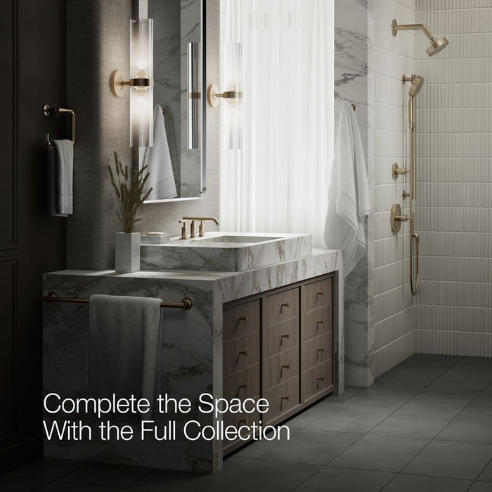 KOHLER K-14410-4 Purist Widespread bathroom sink faucet with Lever handles, 1.2 gpm