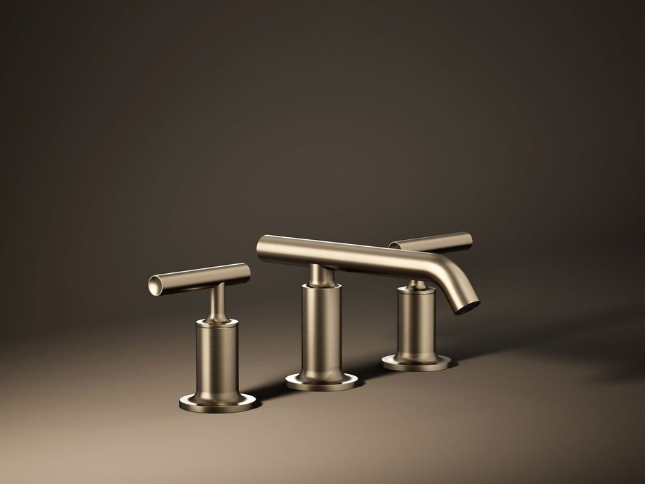 KOHLER K-14410-4 Purist Widespread bathroom sink faucet with Lever handles, 1.2 gpm