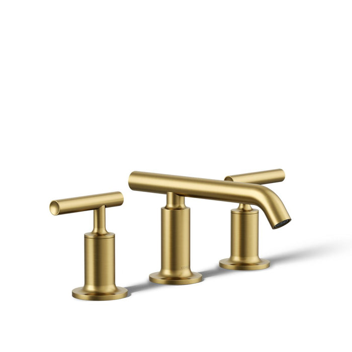 KOHLER K-14410-4 Purist Widespread bathroom sink faucet with Lever handles, 1.2 gpm