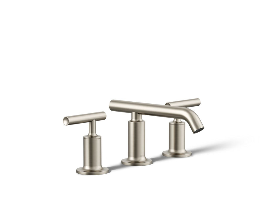 KOHLER K-14410-4 Purist Widespread bathroom sink faucet with Lever handles, 1.2 gpm