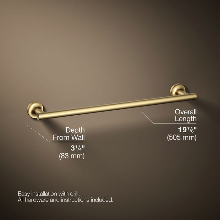 KOHLER K-14435 Purist 18" towel bar