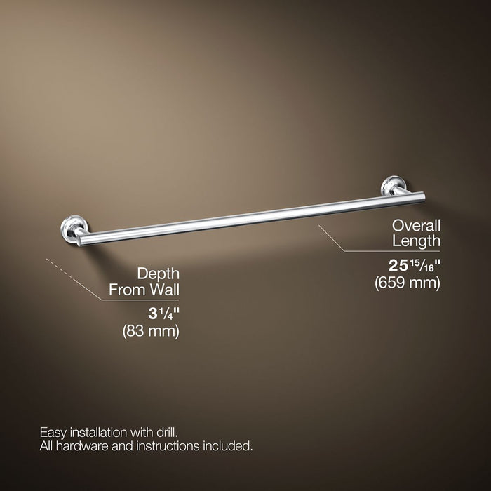 KOHLER K-14436 Purist 24" towel bar