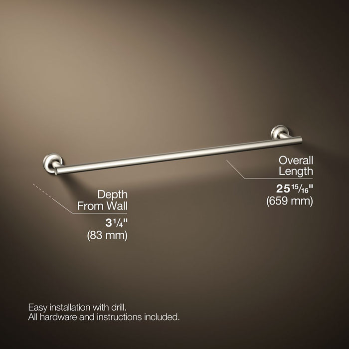 KOHLER K-14436 Purist 24" towel bar