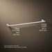 KOHLER K-14437 Purist 30" towel bar, polished chrome - view 4
