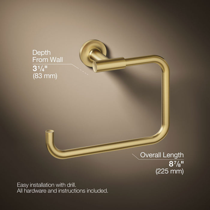 KOHLER K-14441 Purist Towel ring