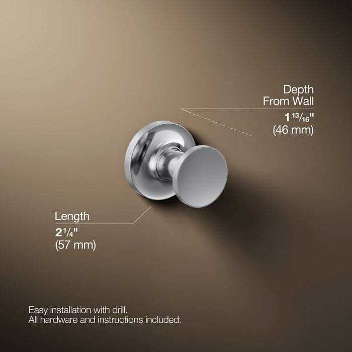 KOHLER K-14443 Purist Robe hook