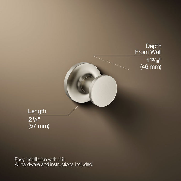 KOHLER K-14443 Purist Robe hook