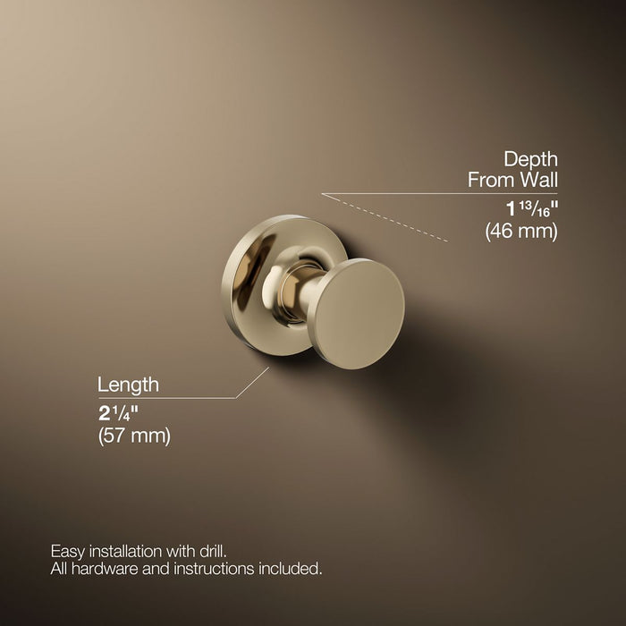 KOHLER K-14443 Purist Robe hook