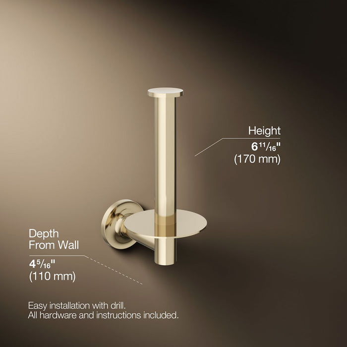 KOHLER K-14444 Purist Vertical toilet paper holder