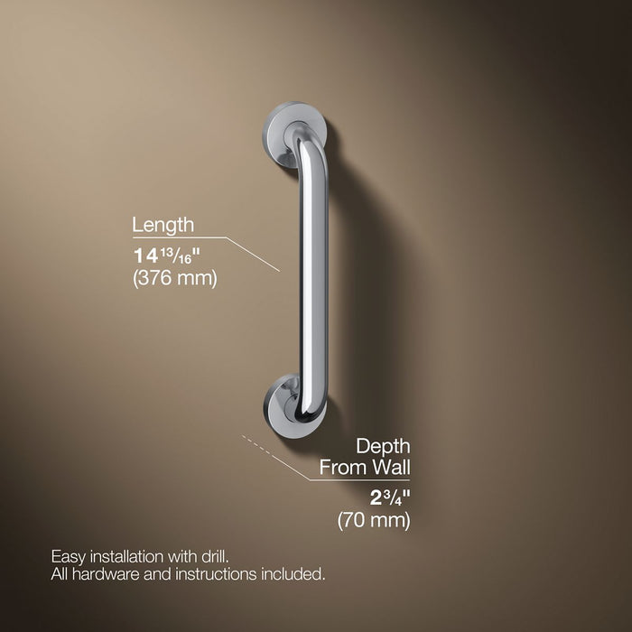 3/4 view of product with dimensions