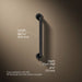 3/4 view of product with dimensions