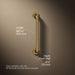 3/4 view of product with dimensions