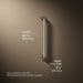 3/4 view of product with dimensions