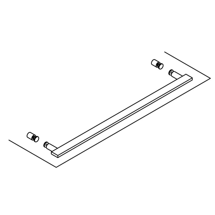 KOHLER K-1508965-01 Towel Bar & 2 Knob Kit