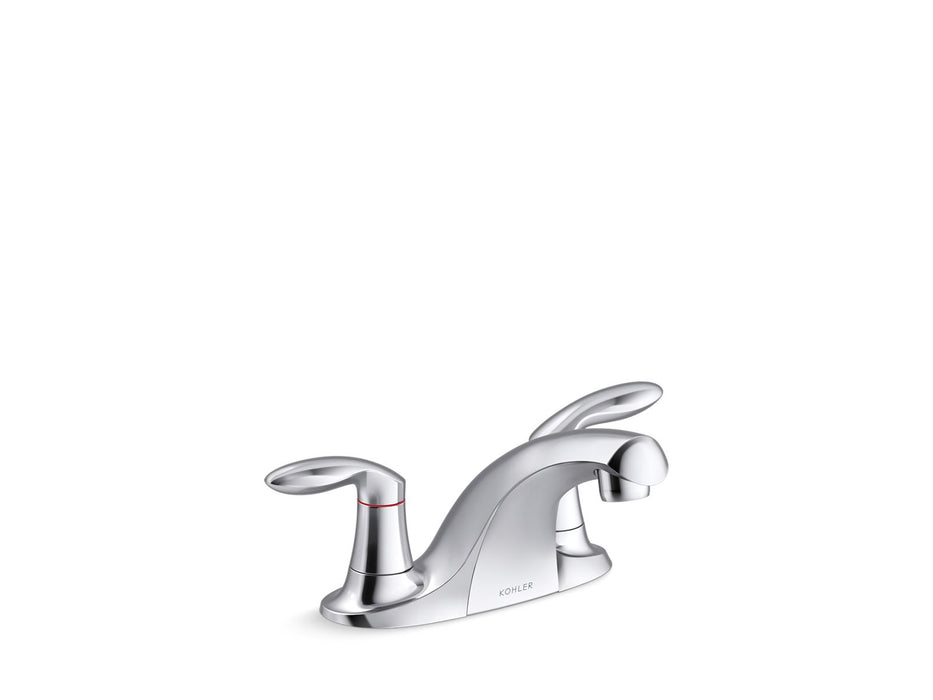 KOHLER K-15240-4ATA Coralais Two-handle centerset lavatory faucet, less drain, 0.35 gpm, polished chrome